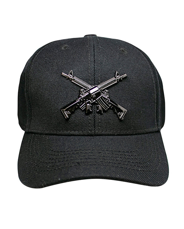 Metallic Crossed Rifle Cap