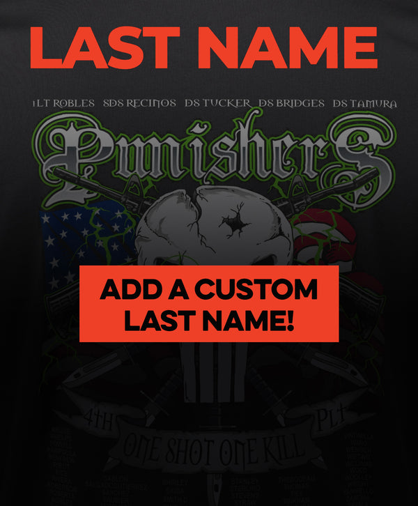 Custom Last Name - Platoon Shirts